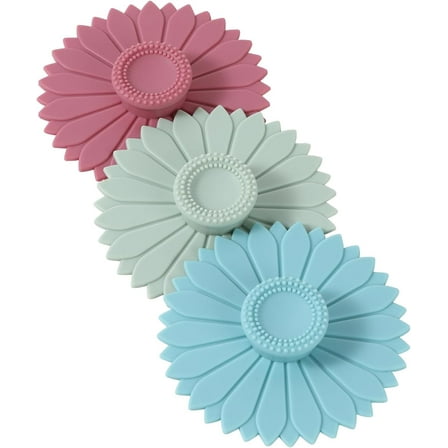 Silicone Cup Covers 4.1 Inch Reusable Silicone Mug and Cup Lids Suction Seal Lid Caps to Keep Drink Warm or Cold for Steeping Coffee Tea And Drink Cover Set of 3