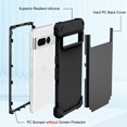 thumbnail image 2 of Dteck Case for Google Pixel 7 Pro,Shockproof Rubber Armor Silicone Rugged Case Hybrid Hard Back Phone Cover,Black, 2 of 5