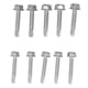 thumbnail image 3 of Tornillos autorroscantes, 100 piezas Tornillos con arandela hexagonal Tornillos con arandela hexagonal Tornillos de taladro de metal Rendimiento inigualable, 3 of 8