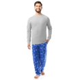 thumbnail image 2 of Pijama de forro polar para hombre Fruit of the Loom, talla grande, edición navideña, 2 of 7