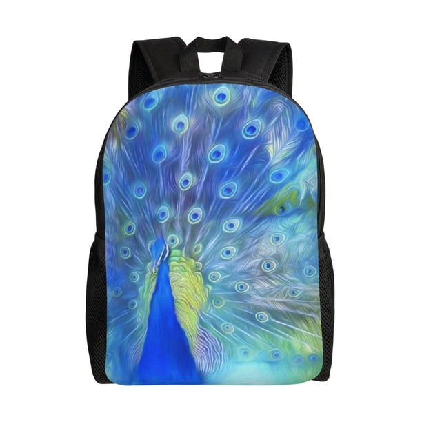 Fotbe Peacock Mochila de Viaje para Laptop, Mochila Ejecutiva Delgada y Resistente 15.6"
