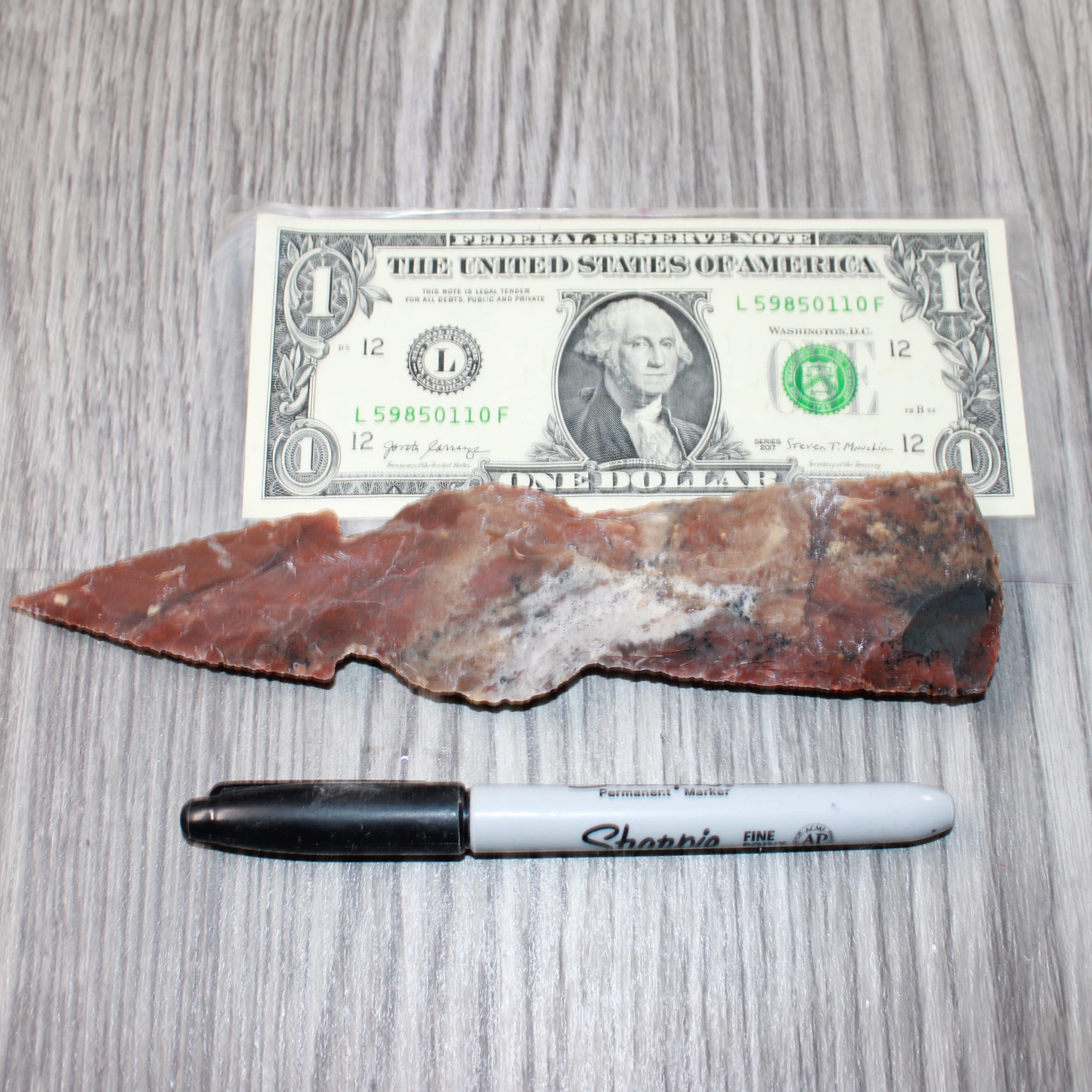 1 Stone Ornamental Tomahawk Head #8863       Agate Jasper Ax Axe Hatchet