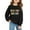 Black, variant on Mercatoo Second Grade Girls Sweatshirts Long Sleeve Crew Neck Preppy Pullover Tops Cute Graphic Print Fall School Sweatshirts