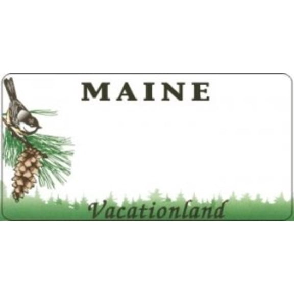 Design It Yourself Custom Maine Plate #2. Free Personalization on Plate