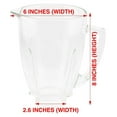 thumbnail image 6 of 6-Cup Glass Jar Replacement Part 124461, Includes Lid, Compatible with Classic Series Blender, 6 of 6