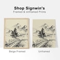 thumbnail image 5 of PixonSign Adhesive Posters Duotone Old-Fashioned Forest Tree Wall Arts, Set of 4 Floral Botanical Landscape Canvas Prints, Classic Vintage Nature Wall Décor for Home Decor - 12"x16", 5 of 5