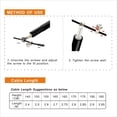 thumbnail image 4 of Cuerda para saltar de velocidad gsssport ajustable con recubrimiento de acero, 3 m, 4 of 6