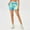Sky Blue, variant on Aueoeo Women Texture Shorts Color Printed High Waisted Elastic Waist Workout Shorts Gym Quick Dry Breathable Shorts L