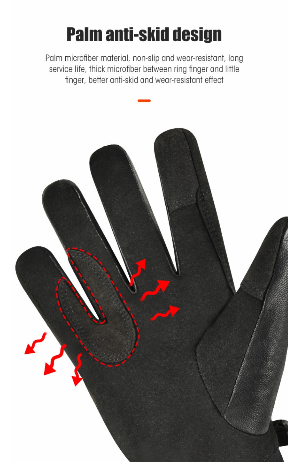 Savior Heat Winter Gloves Goatskin  Glove for Men, Battery Heated Warm Touchscreen Riding Horses Skiing Motorcycle Heated Gloves