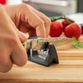 thumbnail image 5 of KitchenIQ Deluxe Diamond Edge Grip 2-Stage Knife Sharpener, 5 of 6