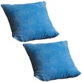 thumbnail image 1 of Soft Corduroy Striped Velvet Square Decorative Throw Pillow Cusion For Couch 18', 1 of 4