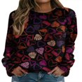 thumbnail image 1 of AMERTEER Chandails en Molleton de la Saint-Valentin pour Femmes Manches Longues Col Rond Pull, 1 of 2