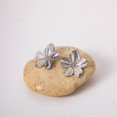 thumbnail image 5 of SeekLGT Womens Gold Studs Flower Earrings, Golden Petals Big Stud Earring Stainless Steel Hypoallergenic Jewelry Gift for Everyday Wear Wedding, 1 Pair, 5 of 9
