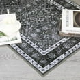 thumbnail image 5 of Washable Rug Runner Vintage Rug Traditional Rug Non-Slip Grey Runner Rugs with Rubber Backing Low-Pile Ultra-Soft Distressed Rug for Kitchen Bedroom 2x6/5x7/6x9/8x10/9x12, 5 of 7