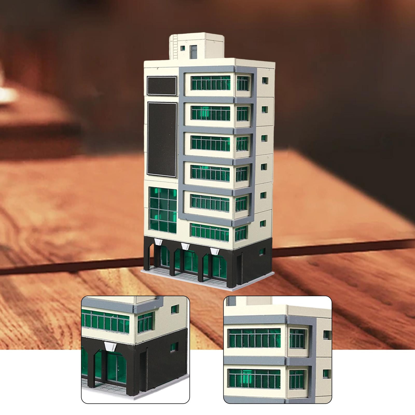Miniature Building Model Architecture Diorama Plastic Material DIY Assembly Kit for Hobbyists and Collectors