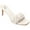 Off White, variant on Journee Womens Hattie Open Toe Mid Stiletto Sandals