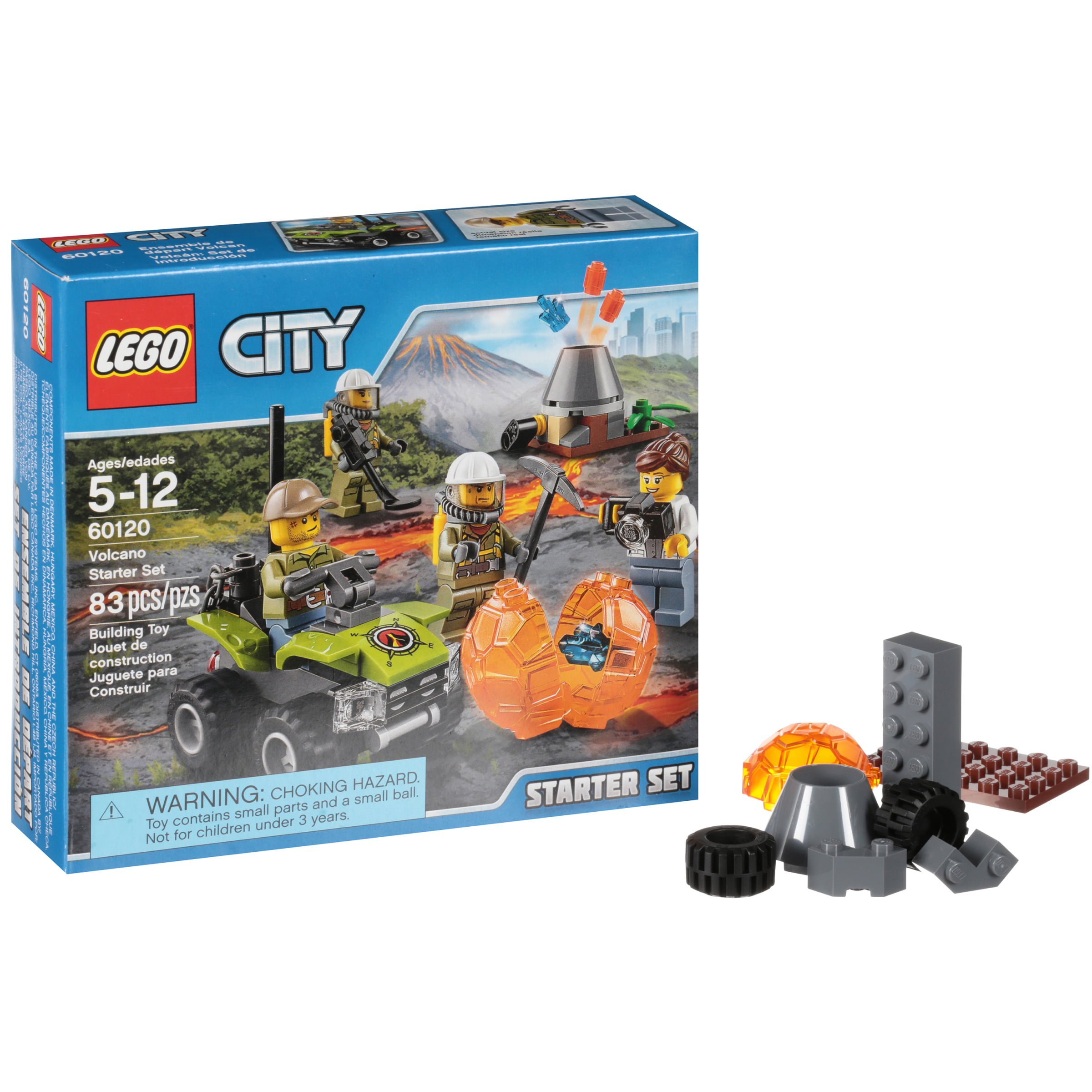 Lego® City Volcano Starter Set 83 pc Box - Walmart.com ...