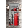 thumbnail image 2 of Ambesonne Europe Quilted Coverlet 2 Pcs, London Retro Phone Booth, Twin Size, Red Grey, 2 of 2