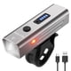 thumbnail image 1 of Luz inteligente para bicicleta con sensor de luz, accesorios para bicicleta de aleación de aluminio (plata), 1 of 7
