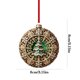 thumbnail image 1 of Yhmxh Bola de Navidad 2D, colgante plano de acrílico, decoración para árbol de Navidad, accesorios para decoración navideña., 1 of 6