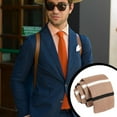 thumbnail image 4 of Cravate Fine pour Homme, Fine, Moulante, Unie, Tricotée, Formelle, 4 of 7