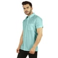 thumbnail image 4 of Bestman SolidÂ&nbsp;Button DownÂ&nbsp;ShirtÂ&nbsp;For MensÂ&nbsp;Loose FitÂ&nbsp;Formal/ Casual Short SleeveÂ&nbsp;Shirt, 4 of 7