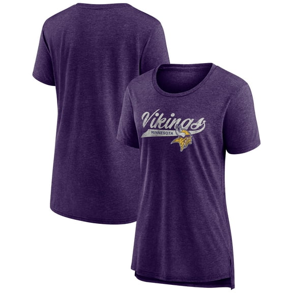 Women's Purple Minnesota Vikings Original Play Tri-Blend T-Shirt