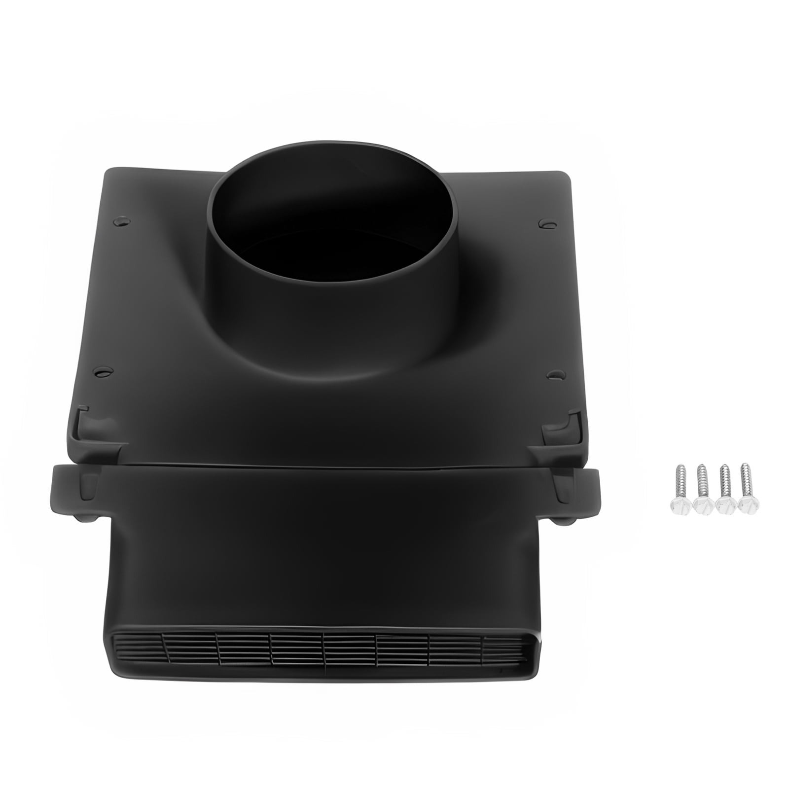 PreVent-It Bathroom Soffit Vent 4", Under Eave Exterior Vent, Screws Included, Black, 1-Pack