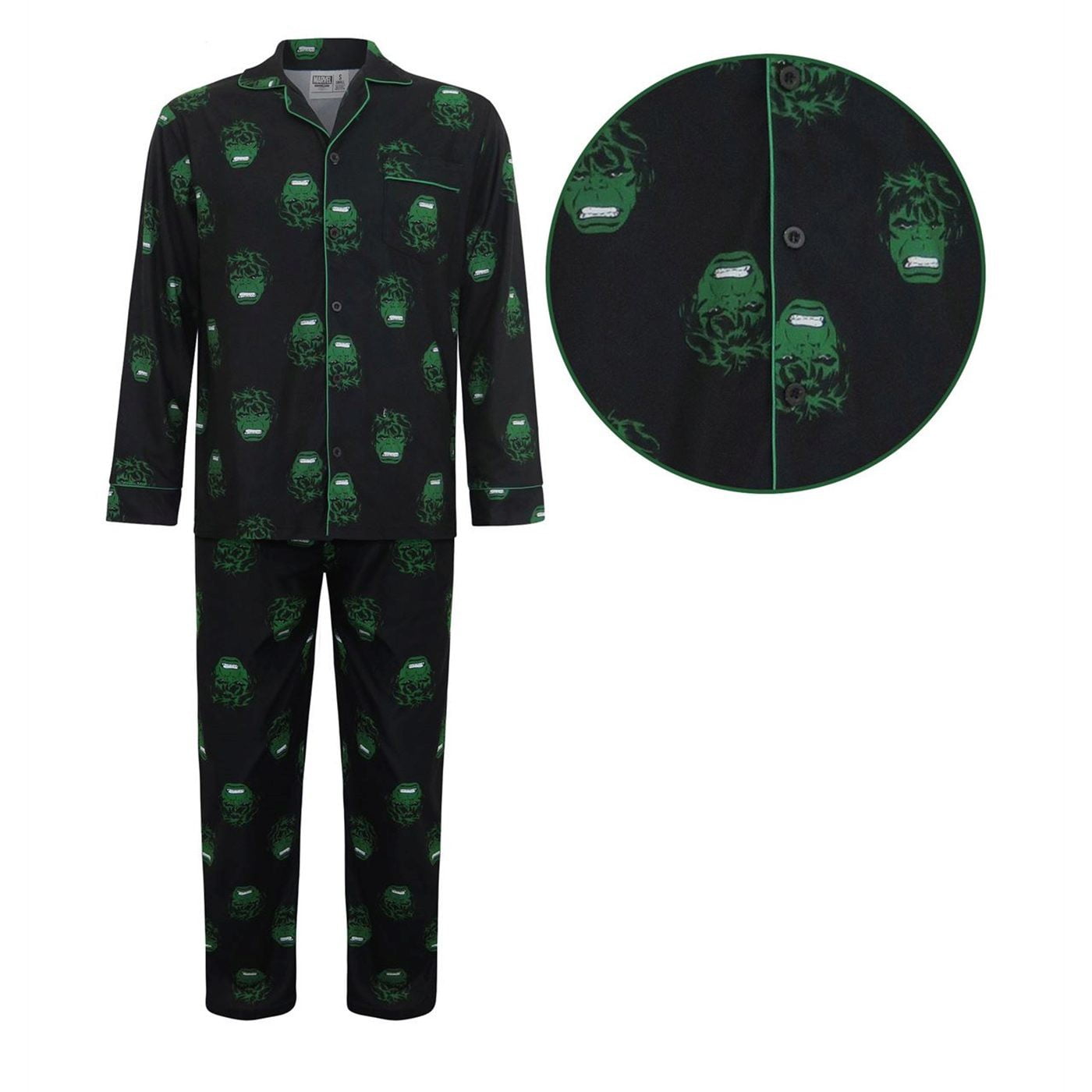 Hulk Modern Flannel Pajamas - Walmart.com