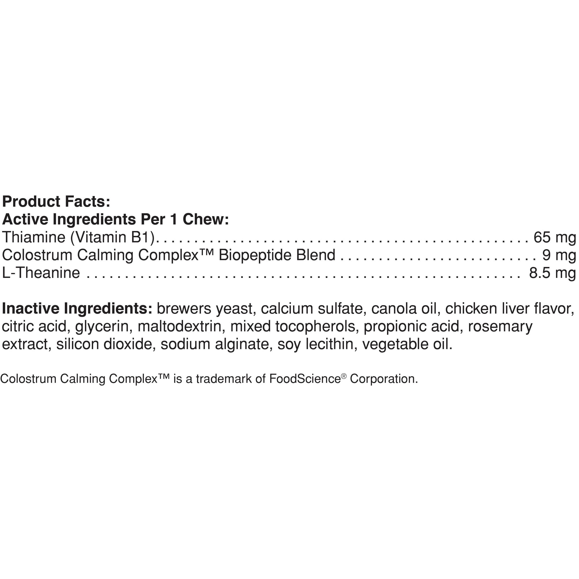 Pet Naturals Calming Stress Supplement Chews for Dogs & Cats Chicken Liver Flavor, 160 Count Bottle
