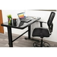 thumbnail image 3 of Uncaged Ergonomics RUglass) ( Bureau Assis-Debout Électrique à Hauteur Réglable Rise Up (Surface en Verre Noire/cadre Noir), 3 of 10
