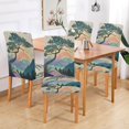thumbnail image 2 of Yayeee 2 Pack Dining Chair Covers Stretch Parson Chairs Slipcovers Seat Protector, Pine Tree Rainbow, 2 of 6