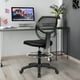 thumbnail image 2 of Costway Silla de red, silla de oficina con soporte lumbar, reposapiés de aro regulable y ruedas, silla ergonómica de escritorio sin reposabrazos para casa y oficina, 2 of 5