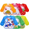 thumbnail image 5 of Babero Impermeable de Manga Larga, Delantal con Babero para Bebé de 4 Piezas, Delantal de Alimentación para Juegos, Delantal de Pintura, Babero Impermeable Unisex para Bebés de 6 Meses a 3 Años, 5 of 5
