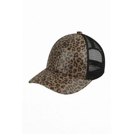 CC Sequin Leopard Baseball Cap