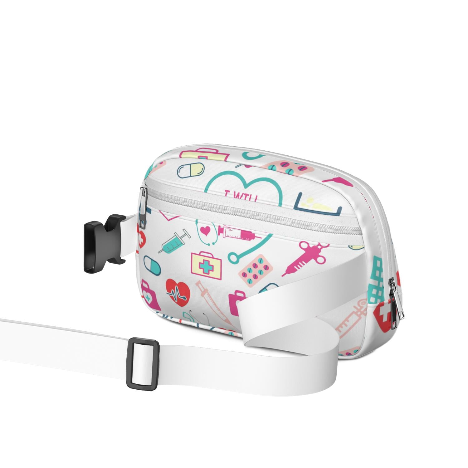 Nursing Waist Bag for Women – Adorable “Saving Lives Every Day” Nurse Fanny Pack with Cute & Funny Design for Everyday Hospital Use