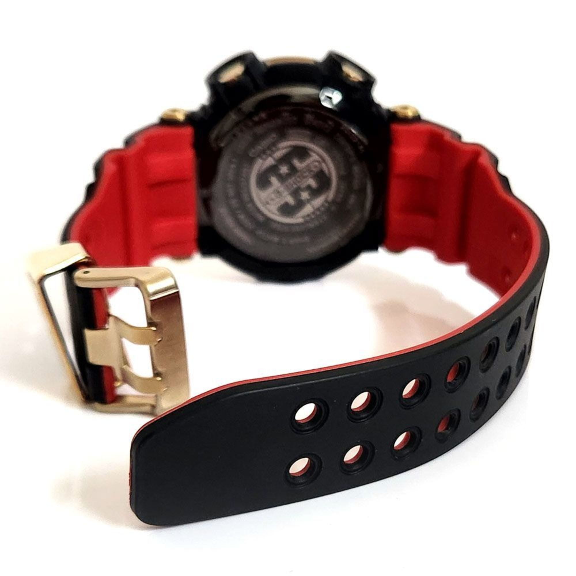 Pre Owned CASIO G SHOCK G Shock Frogman Gold Tornado GWF D1035B 1 Digital Solar Radio Quartz Resin Stainless Steel Watch Men s Black Red 35th Anniversary Model Good Walmart