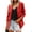 Red, variant on womens plus size blazers for work professional solid color suit lapel long sleeve jacket business casual blazer
