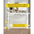 thumbnail image 3 of Retractable Baby Gate,Mesh Baby Gate or Mesh Dog Gate,33" Tall,Extends up to 55" Wide,Child Safety Gate for Doorways, Stairs, Hallways, Indoor/Outdoor（Grey,33"x55", 3 of 6
