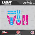 thumbnail image 2 of Kalair GFX Graphics Kit for Kawasaki KLX110 (2002-2009) Usa Series, 2 of 5