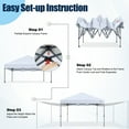 thumbnail image 6 of MASTERCANOPY 10 x 10ft Pop-up Canopy Tent with 2 Detachable Side Shades, White, 6 of 11