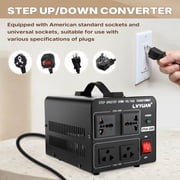 LVYUAN 1500 Watts Voltage Converter 110V to 220V / 220V to 110V Power Converter Step Up & Down Transformer