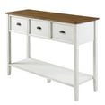 thumbnail image 3 of Manor Park Modern Farmhouse 3 Drawer Buffet Table, Barnwood/White, 3 of 8