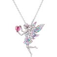 thumbnail image 5 of Collar de hadas para niñas adolescentes, colgante de piedra de nacimiento, regalo para niñas, regalo de joyería de cristal austriaco chapado en oro blanco TUNC  Sencillez, 5 of 5