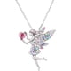 thumbnail image 5 of Collar de hadas para niñas adolescentes, colgante de piedra de nacimiento, regalo para niñas, regalo de joyería de cristal austriaco chapado en oro blanco TUNC  Sencillez, 5 of 5