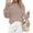 Apricot, variant on Sweaters for Women Fall Loose Long Sleeve Fuzzy Knit Pullover Tops,Relaxed Lightweight Crew Neck Sweater,Comfy Drop Shoulder Knitwear,Basic Casual Everyday Wear,Warm Chunky Winter Clothes