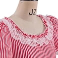 thumbnail image 6 of Victorian Bustle Striped Ball Gown Women's Vintage Civil War Southern Belle Walking Dress, 6 of 8