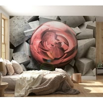 Surface Texture Wallpaper Wall Mural - Stone Rose