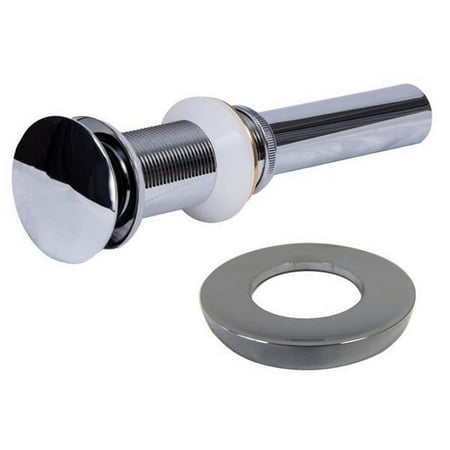 

1 5/8 inch Umbrella Pop Up Drain with No Overflow and Mounting Ring (Chrome)