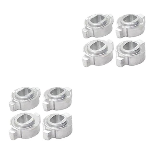 Baohd Premium Pack of 4 Coupling Conversion Adapters for Zero-Z 1/28 RC Car Replacement silver inner dia 2x3mm 2Set